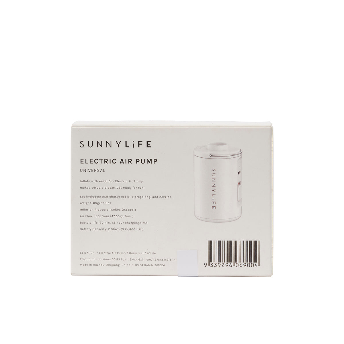 Electric Air Pump Universal White