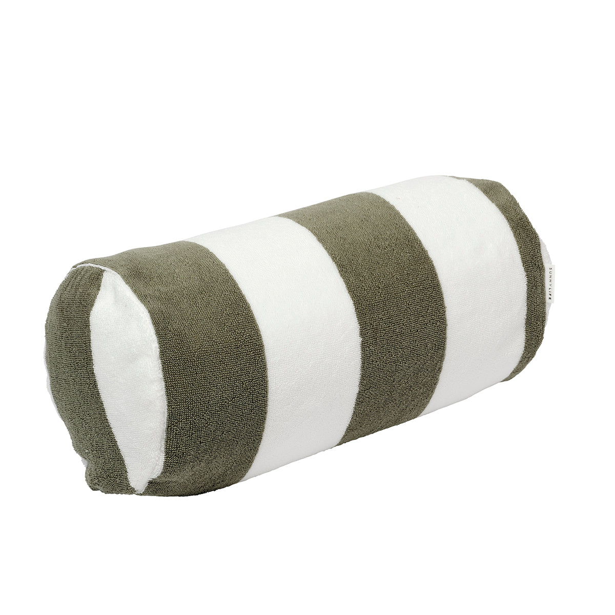 Inflatable Beach Pillow The Vacay Olive Stripe