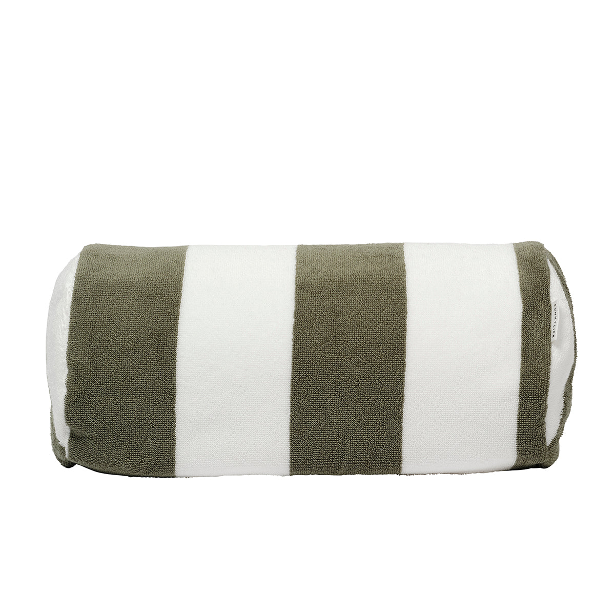 Inflatable Beach Pillow The Vacay Olive Stripe