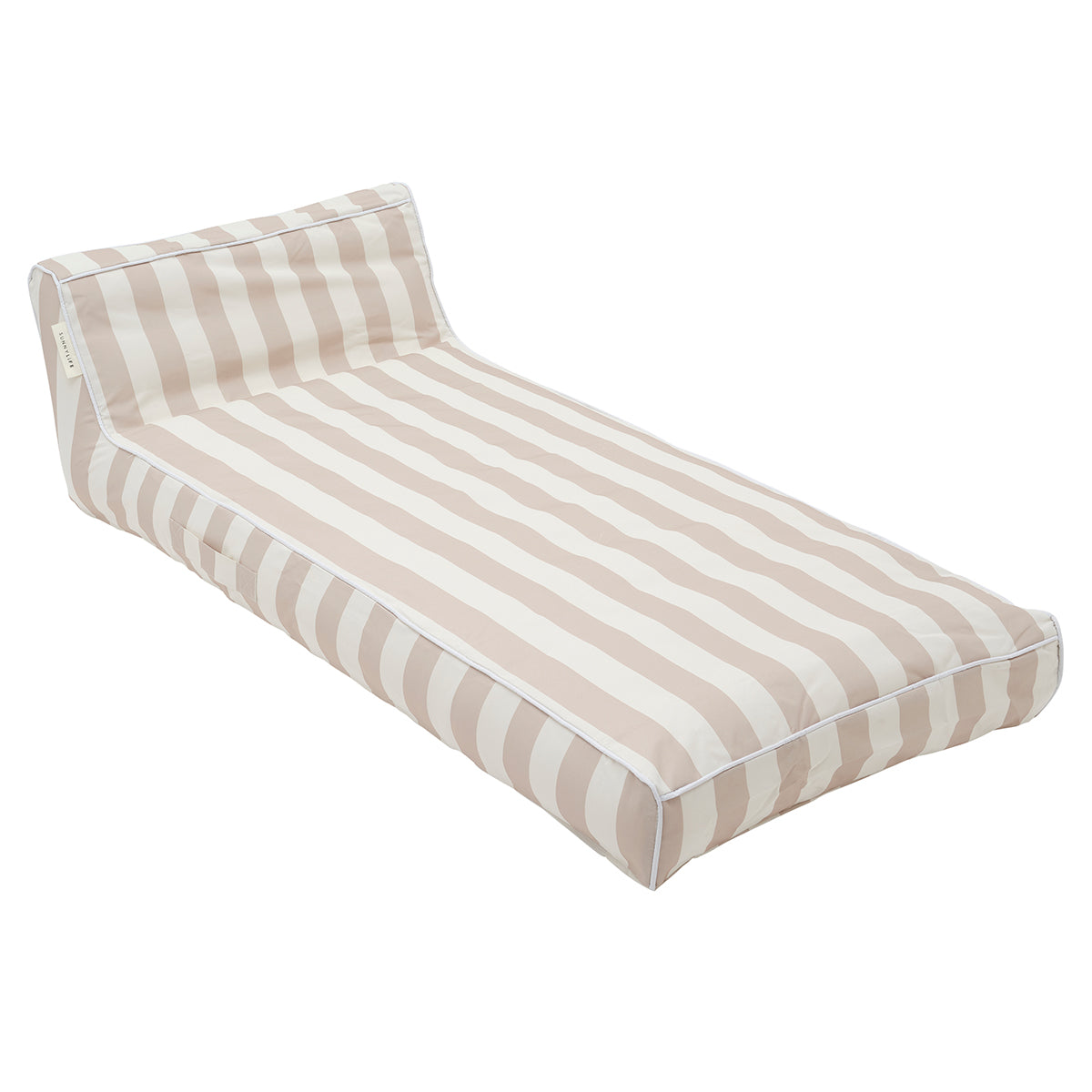Luxe Lie-On Lounger Oyster Stripe