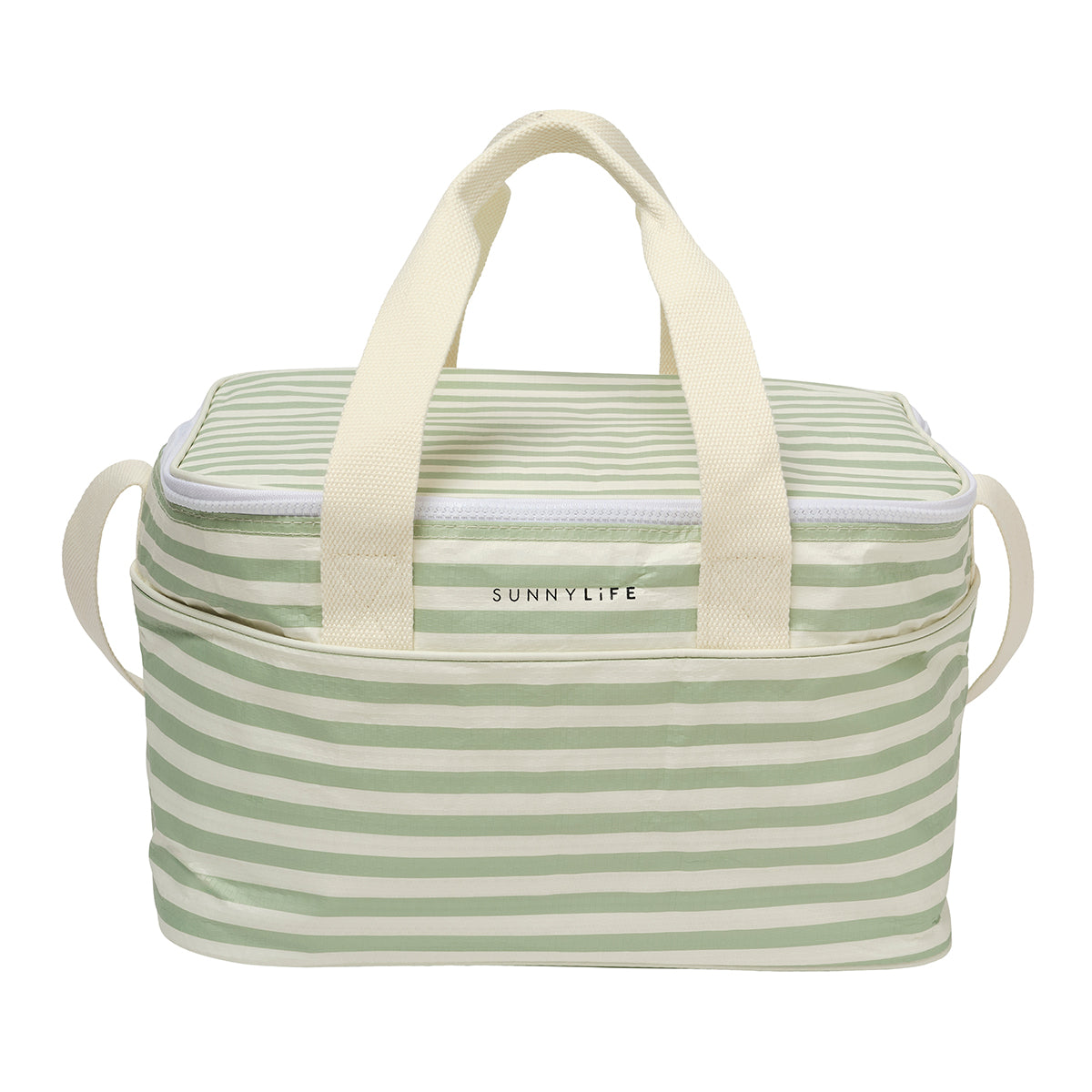 Light Cooler Bag Sea Sage Stripe