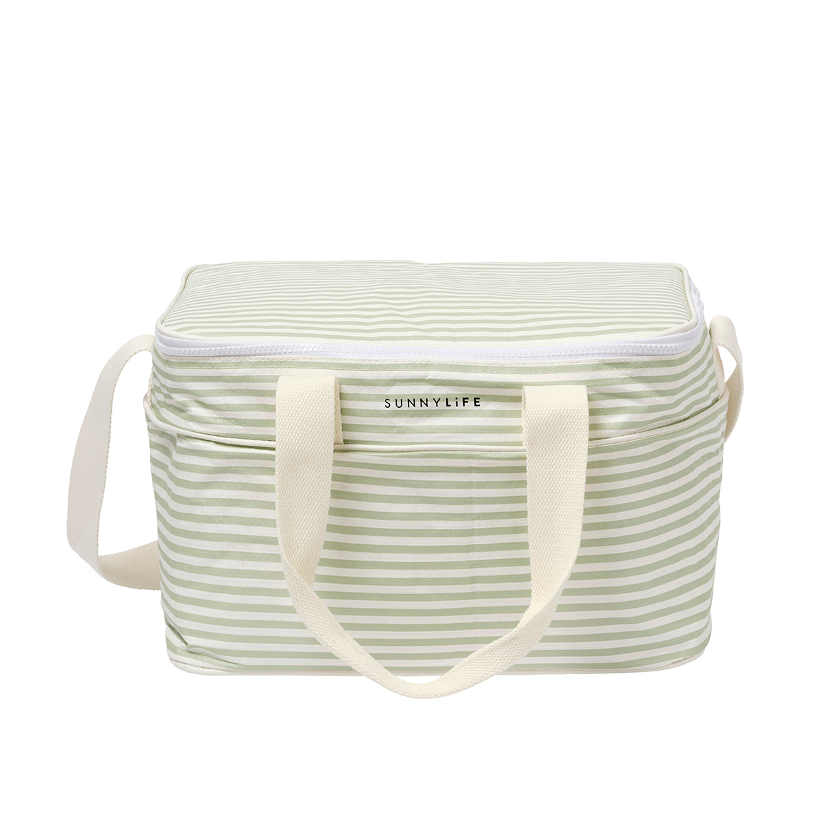 Light Cooler Bag Sea Sage Stripe