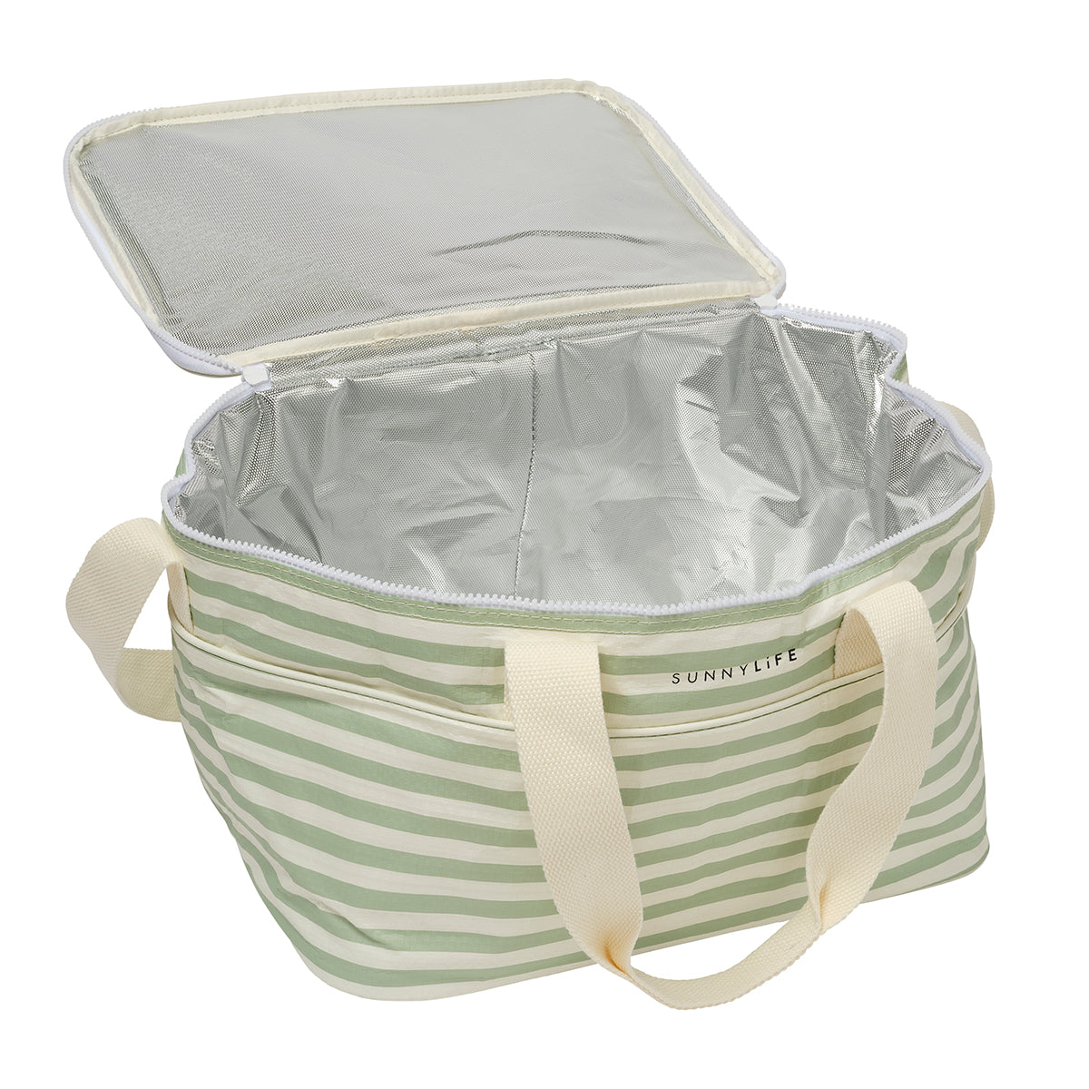 Light Cooler Bag Sea Sage Stripe