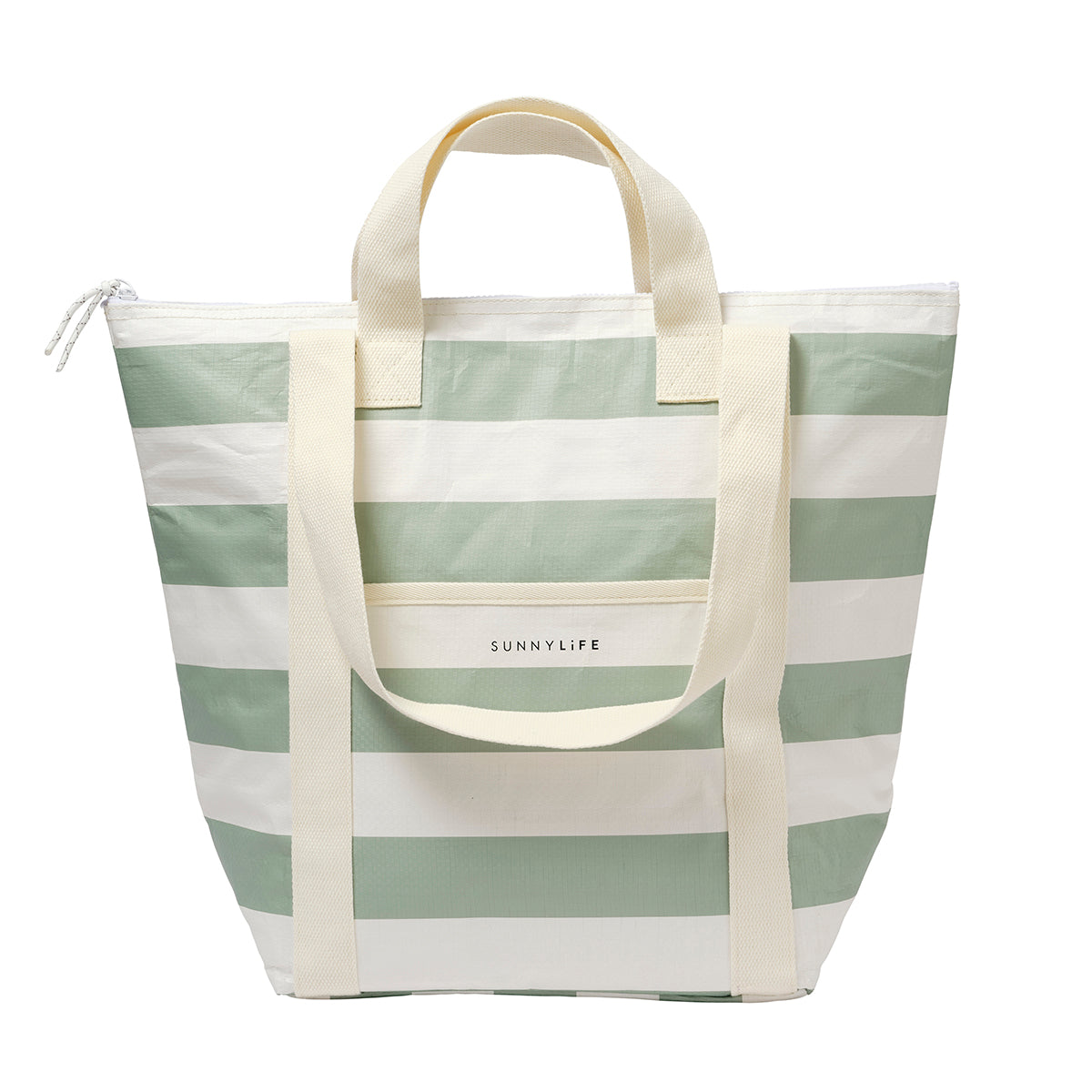Light Cooler Tote La Palma Sage Stripe