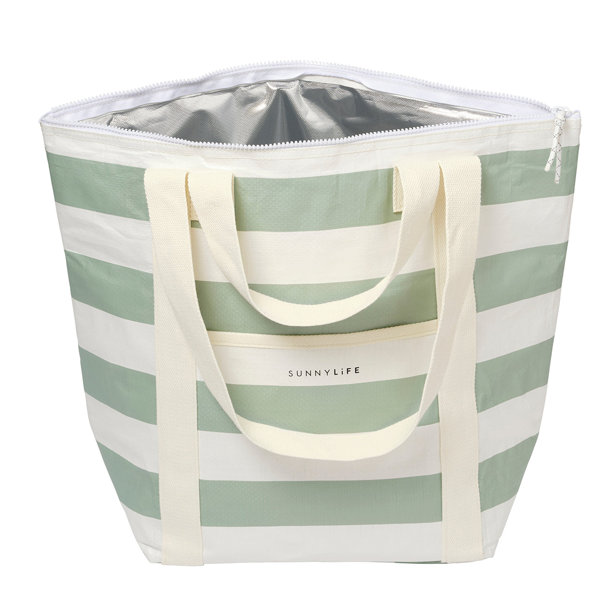 Light Cooler Tote La Palma Sage Stripe