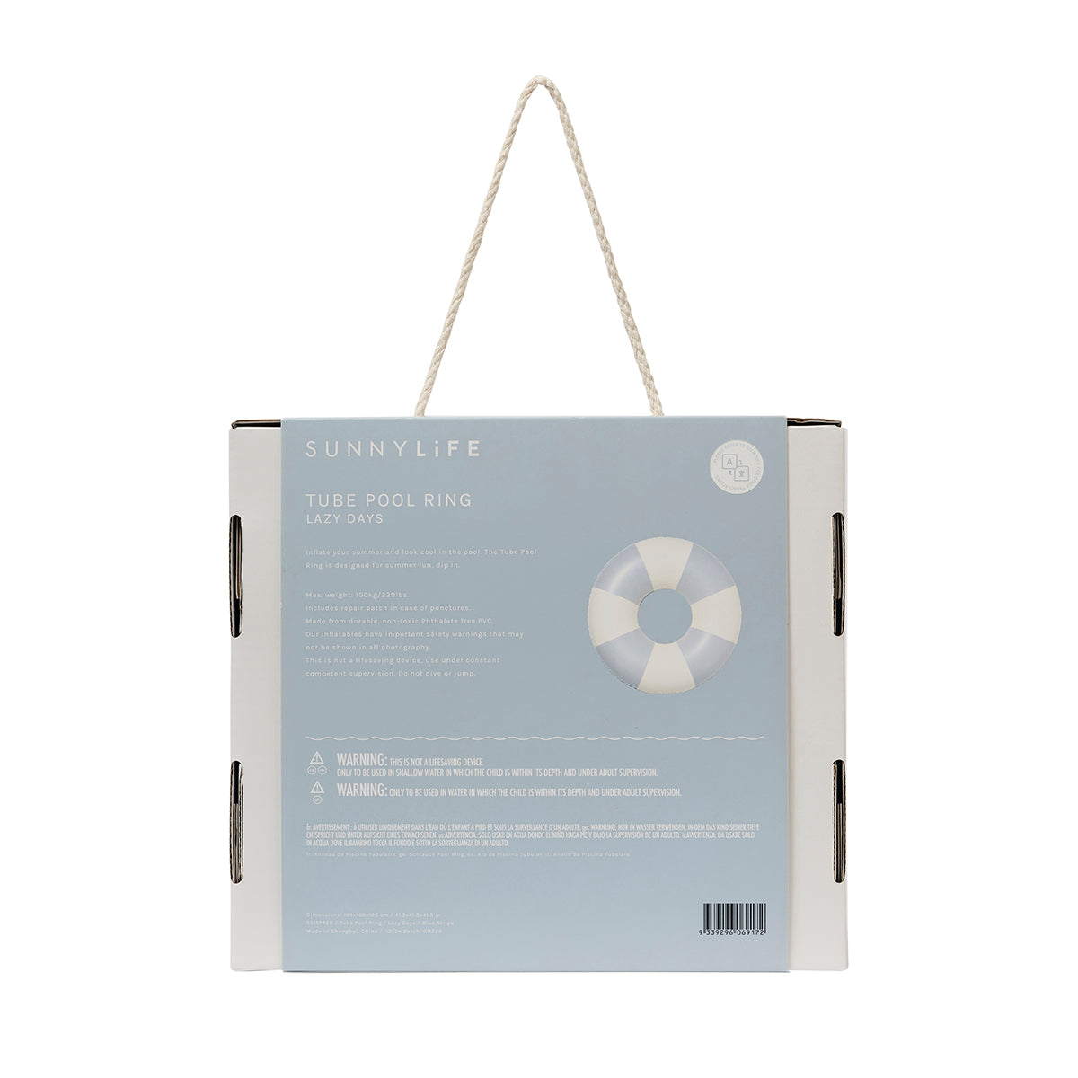 Tube Pool Ring Lazy Days Duck Egg Blue