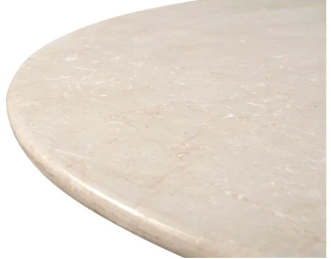 WEISS SIDE TABLE W STONE TOP - NATURAL