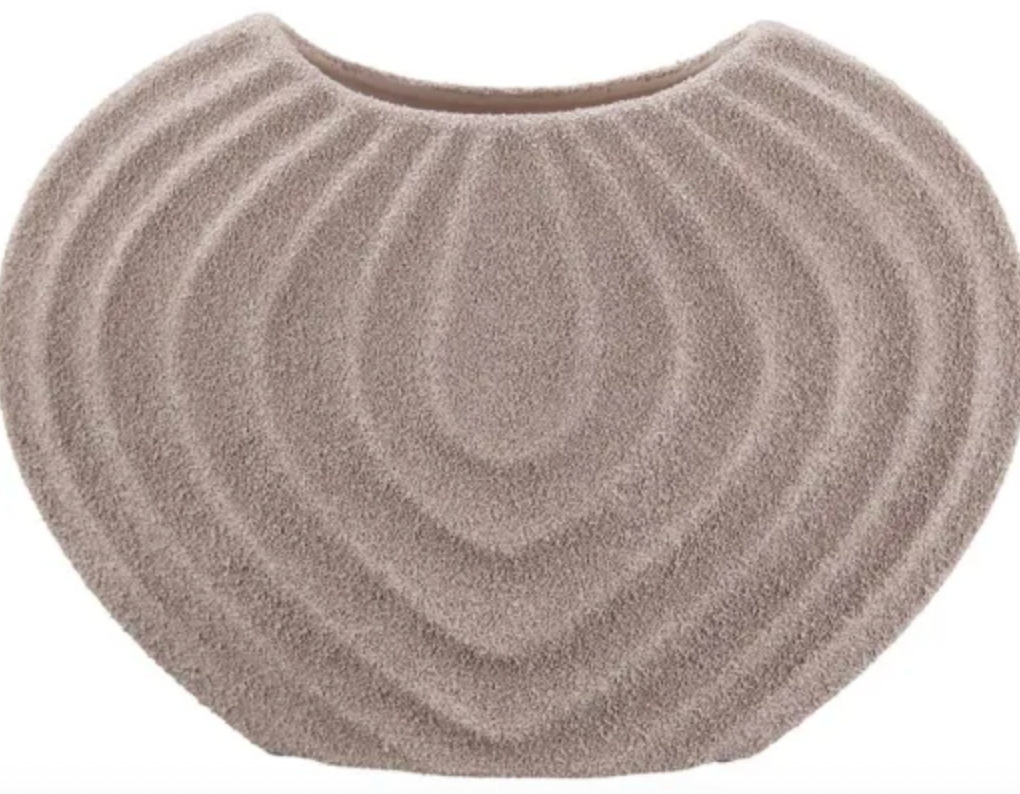 ZINNIA CERAMIC VASE - DARK SAND