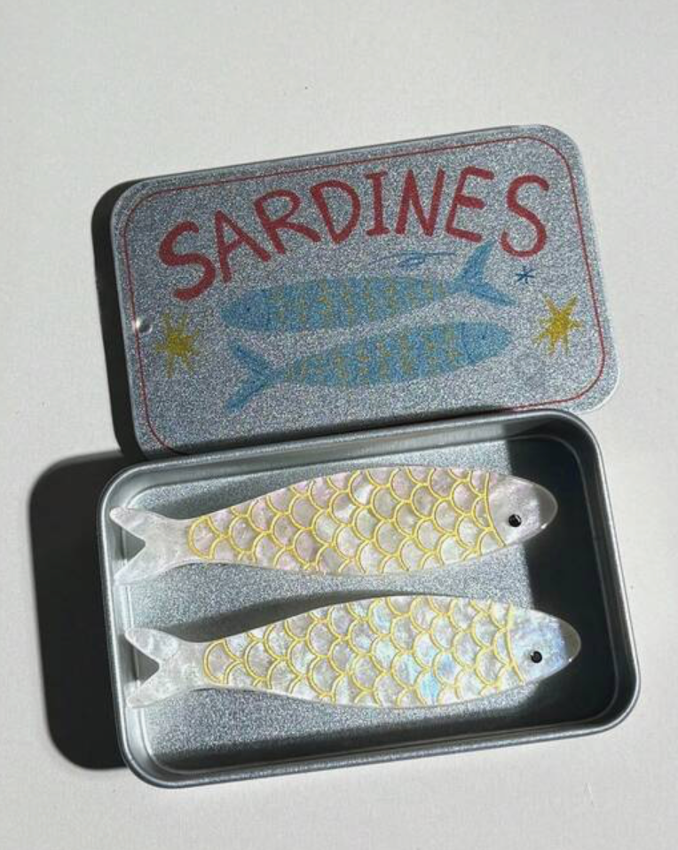 Sardine hair clips
