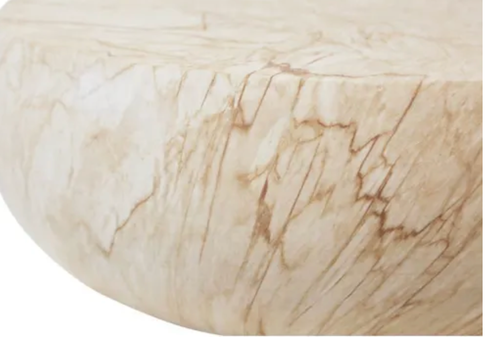 Blanco Side Table - Amber Marble