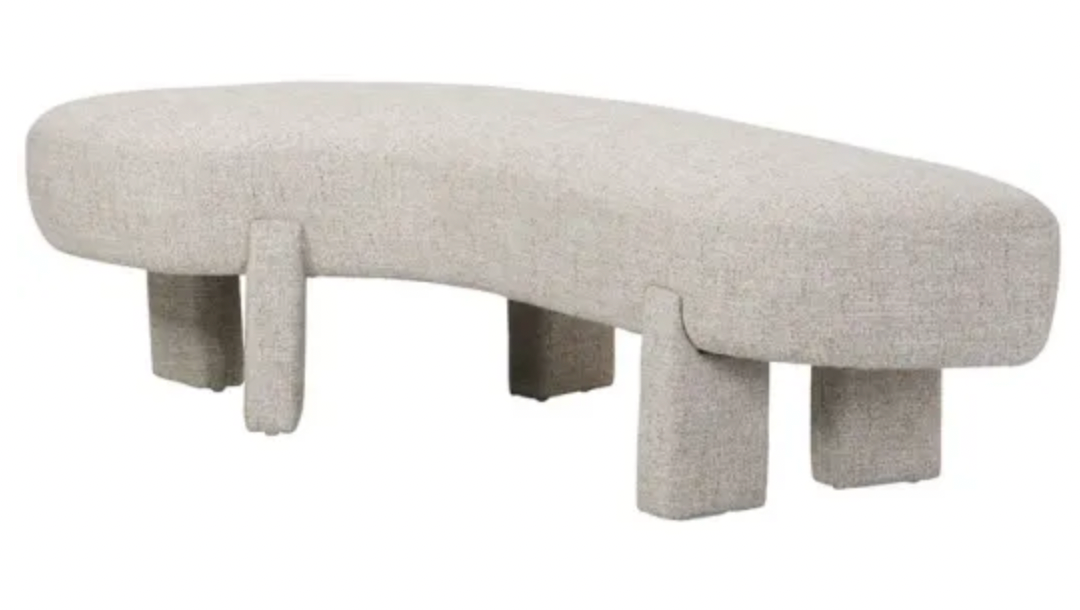 PAULA BENCH SEAT - OATMEAL LINEN