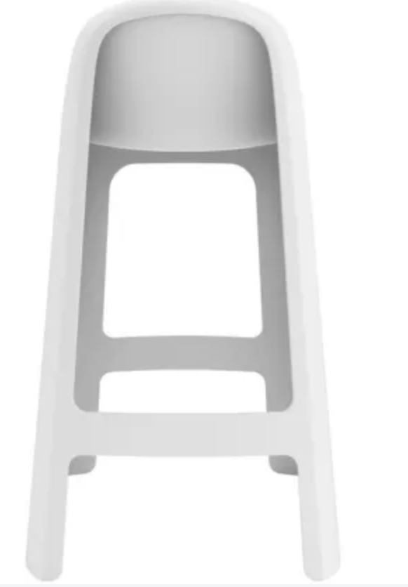OUTDOOR BAR STOOL - WHITE