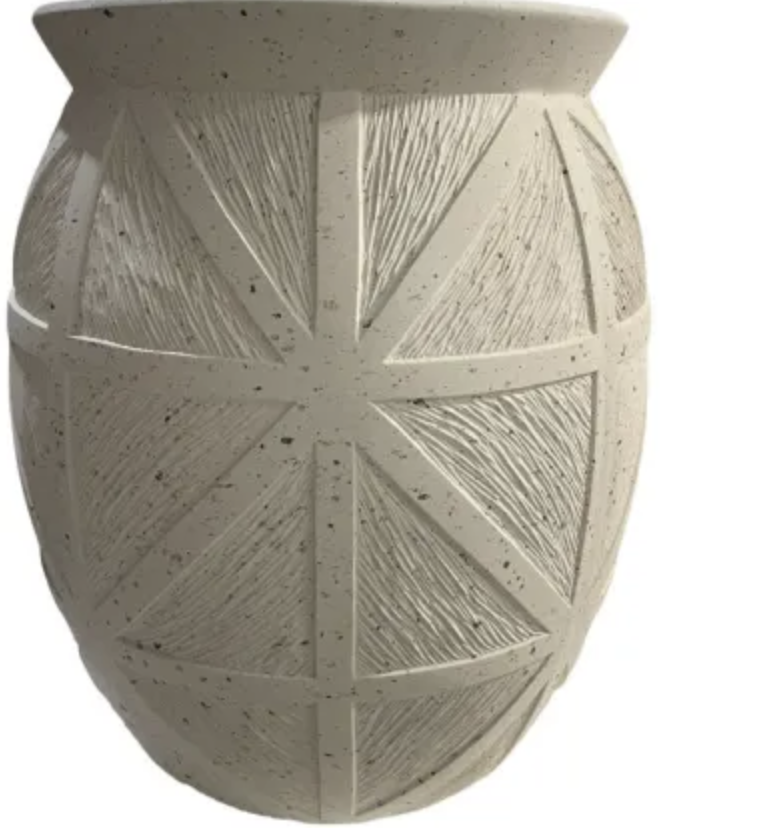 ALICIA GIBER PLANTERS - BEIGE FLECK