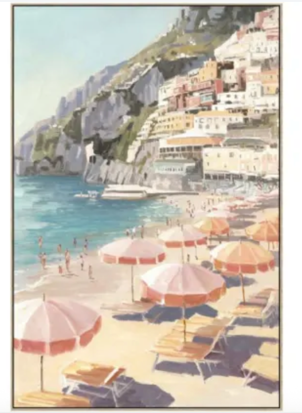 CINQUE TERRE A FRAMED CANVAS