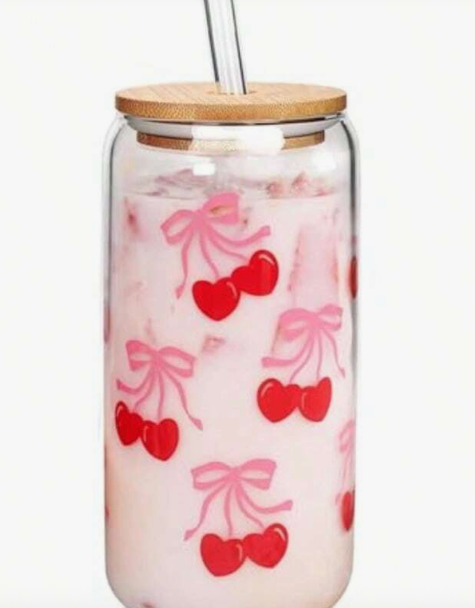 Decor Glass Straw Tumbler