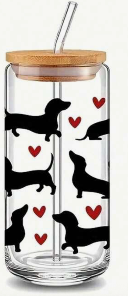 Decor Glass Straw Tumbler