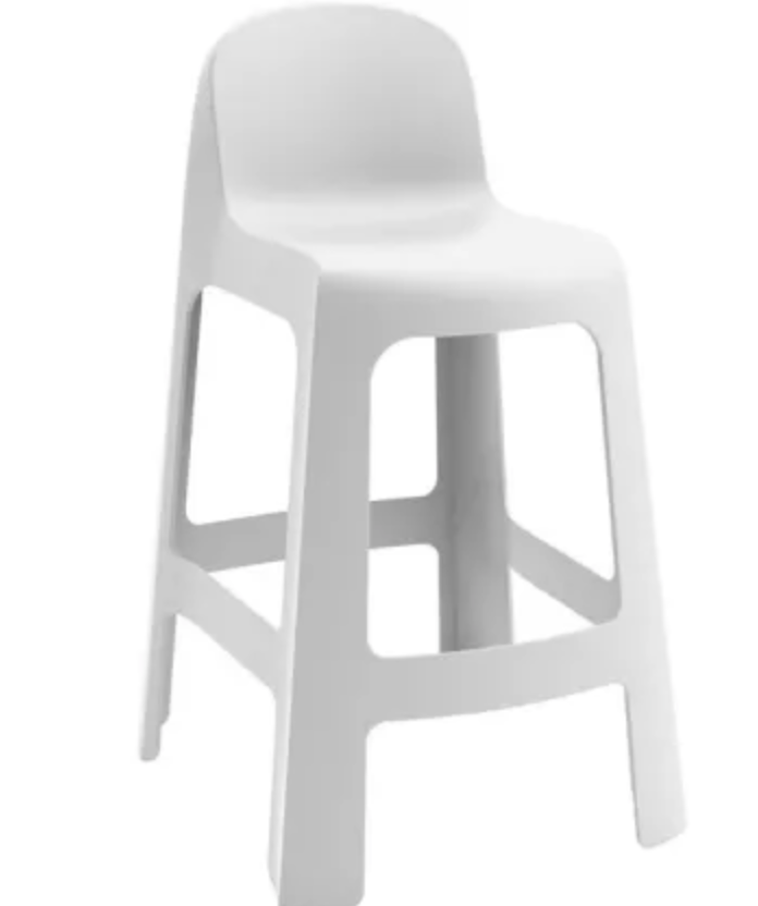 OUTDOOR BAR STOOL - WHITE
