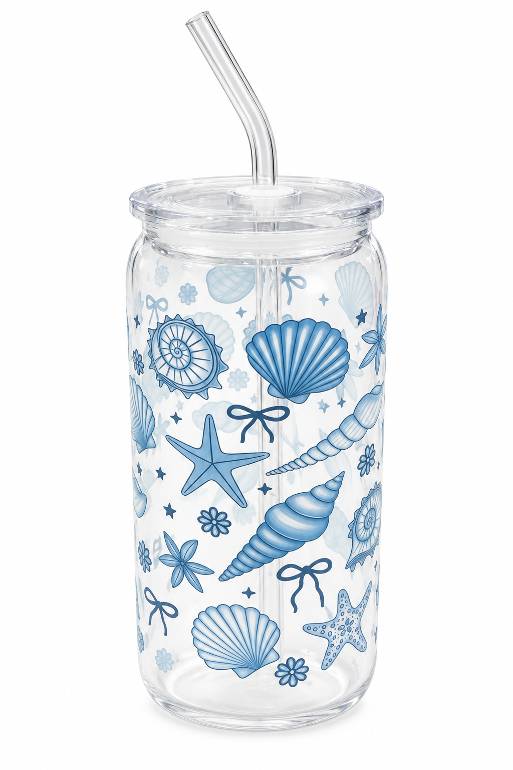 Seashell Glass Tumbler