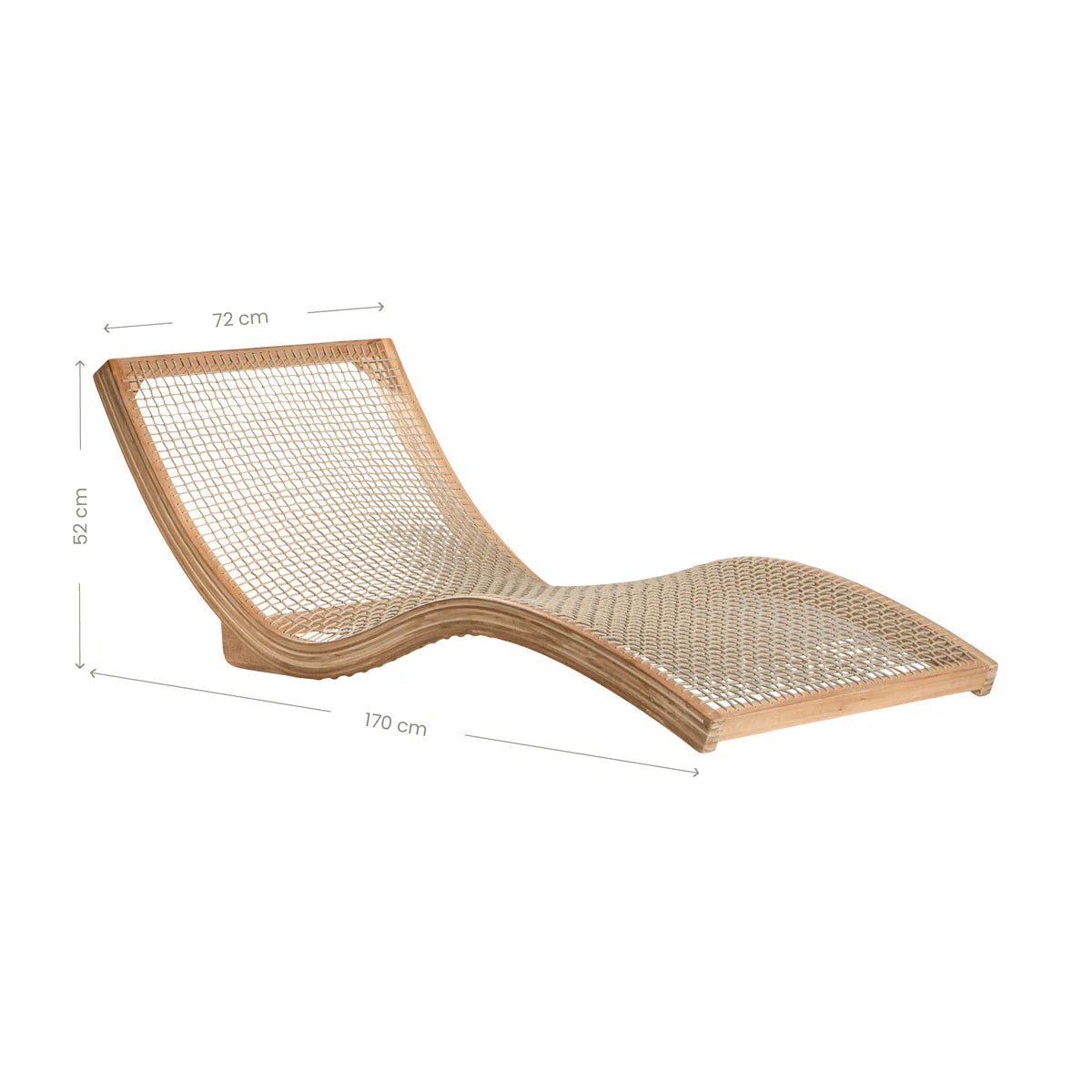 CORFU SUN LOUNGER | NATURAL