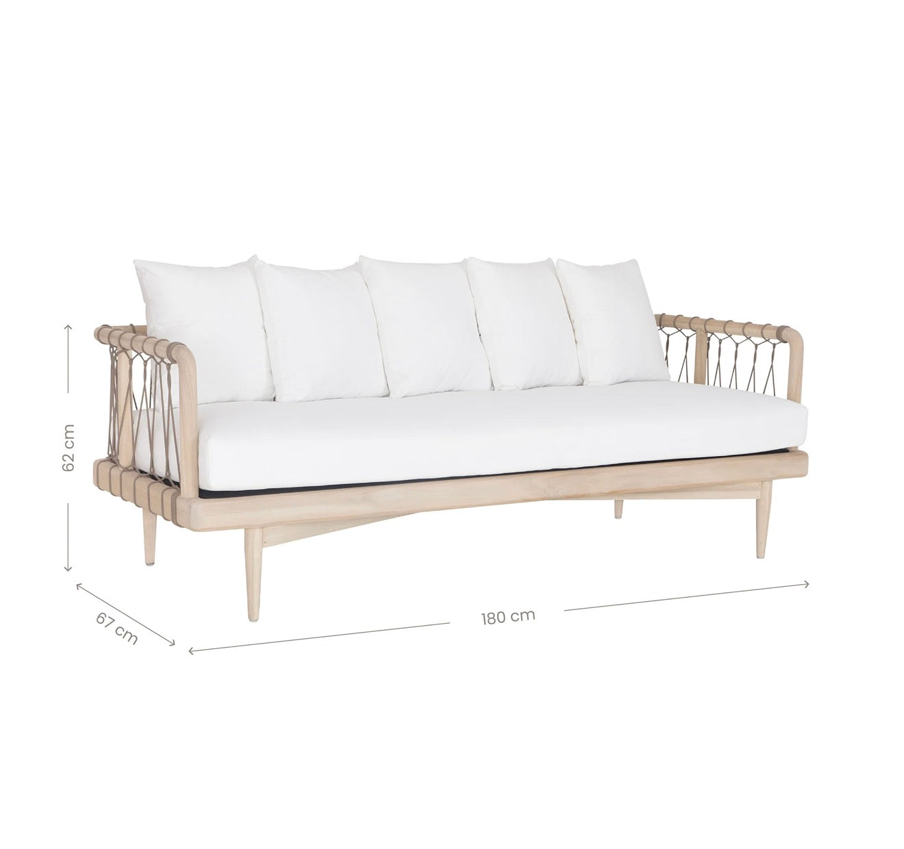 Tamala Teak Outdoor Sofa