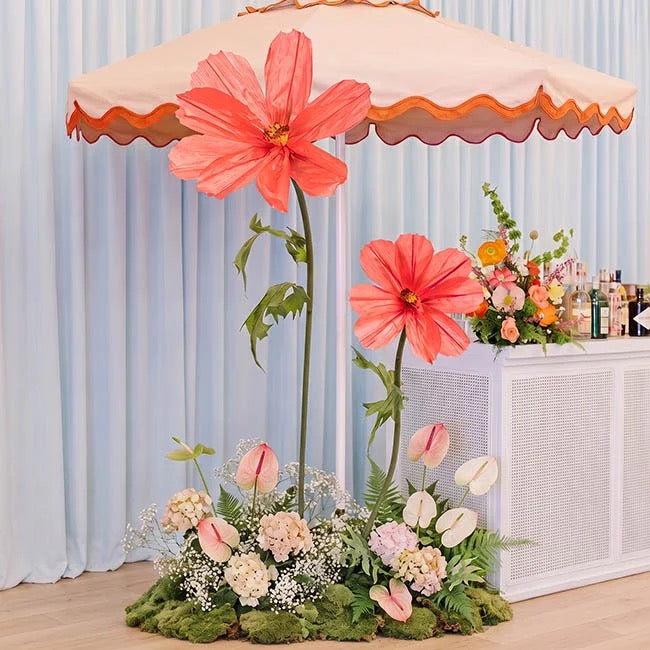 Giant Paper Cosmos Flower Set 2 (160cmH)