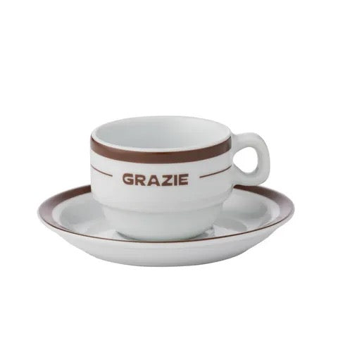 Grazie Cer Espresso Cup & Saucer