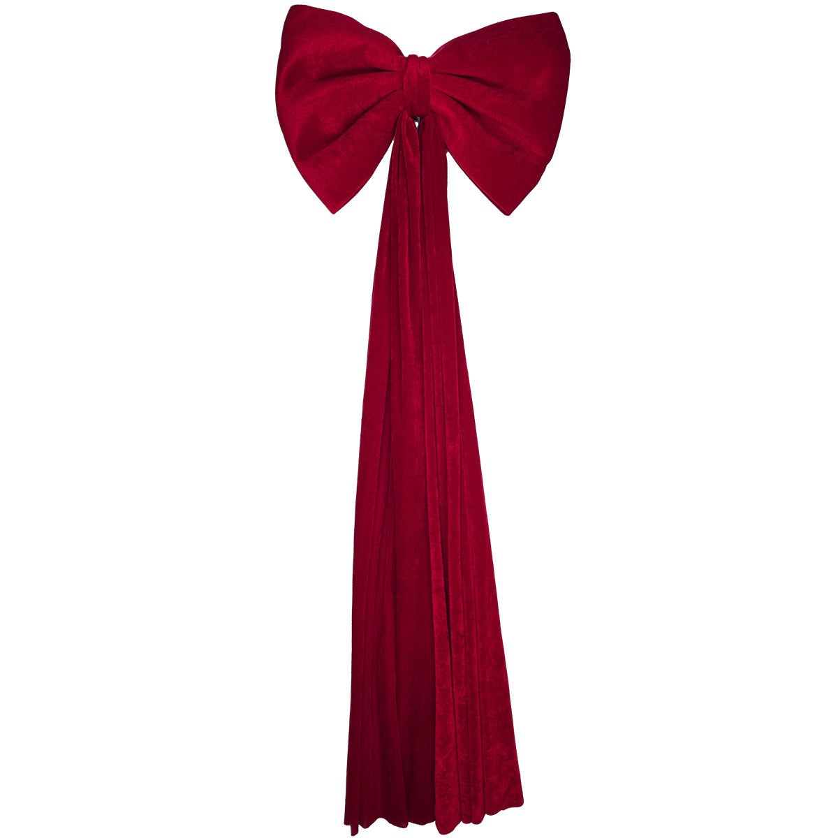 Giant Velvet Bow 50cm Burgundy