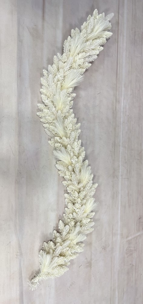 Romance Pampas Garland with Lights 180cm Beige