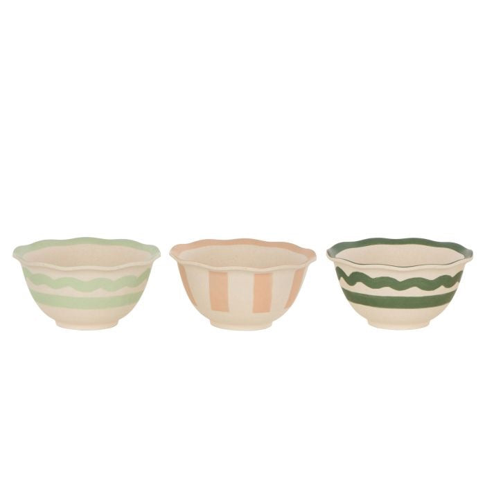 SALTARA BAMBOO FIBRE CONDIMENT BOWLS 3PCS SET