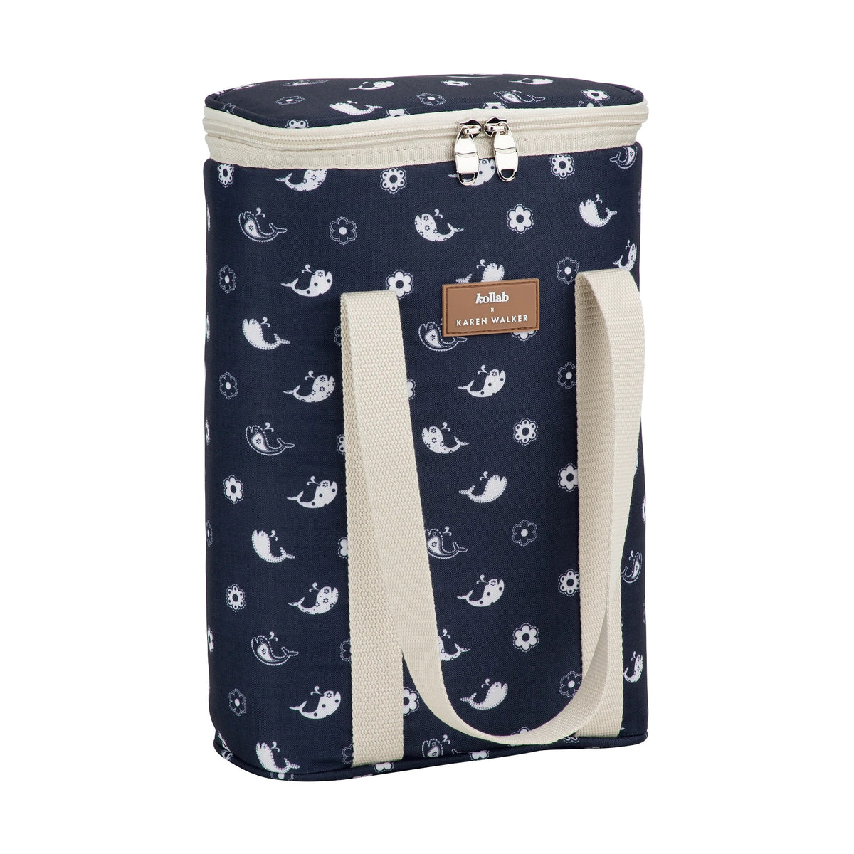 Wine Cooler Bag Kollab x Karen Walker Floral Whale