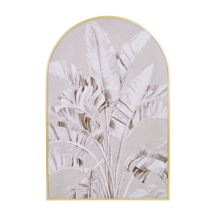 AMALFI PALM TREE ARCH WALL ART MULTI-COLOURED