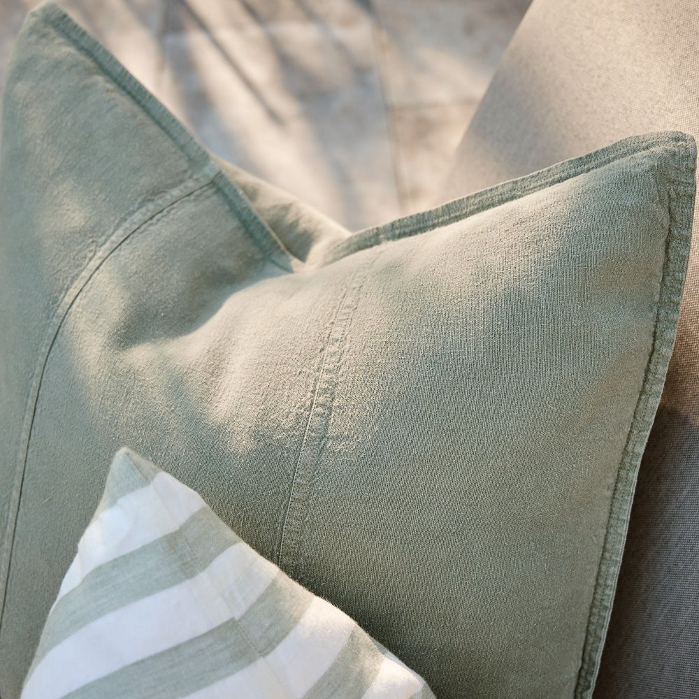 Luca® Outdoor Linen Cushion - Pistachio
