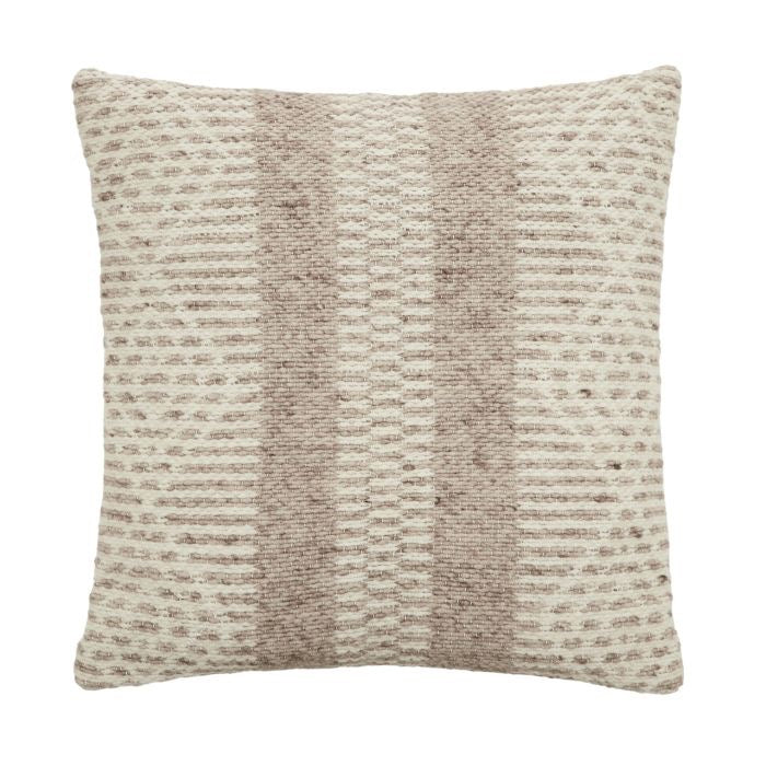 RILEY CUSHION IVORY & BROWN