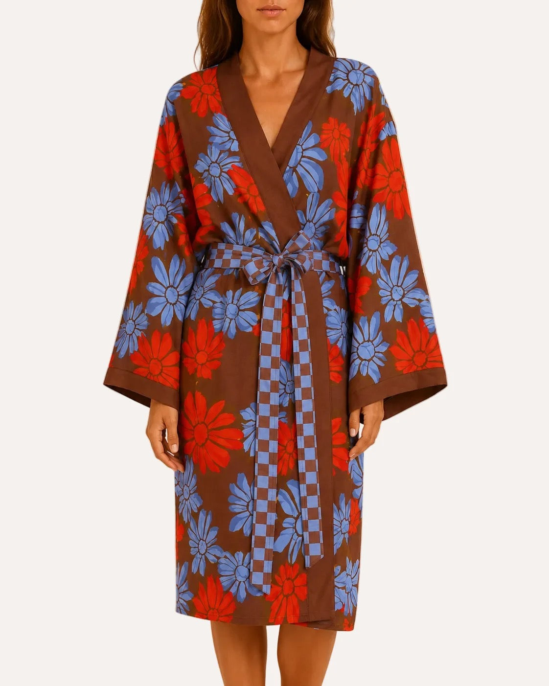 MEADOW PRINT LIGHTWEIGHT ROBE
