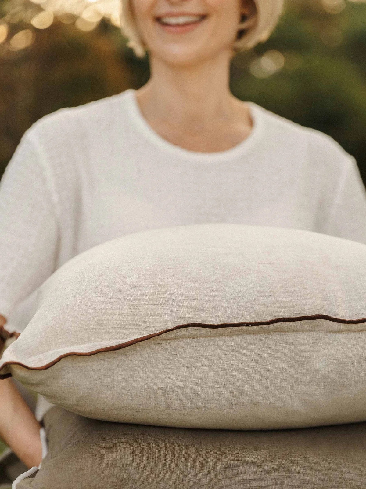 Harlow Linen Cushion Natural