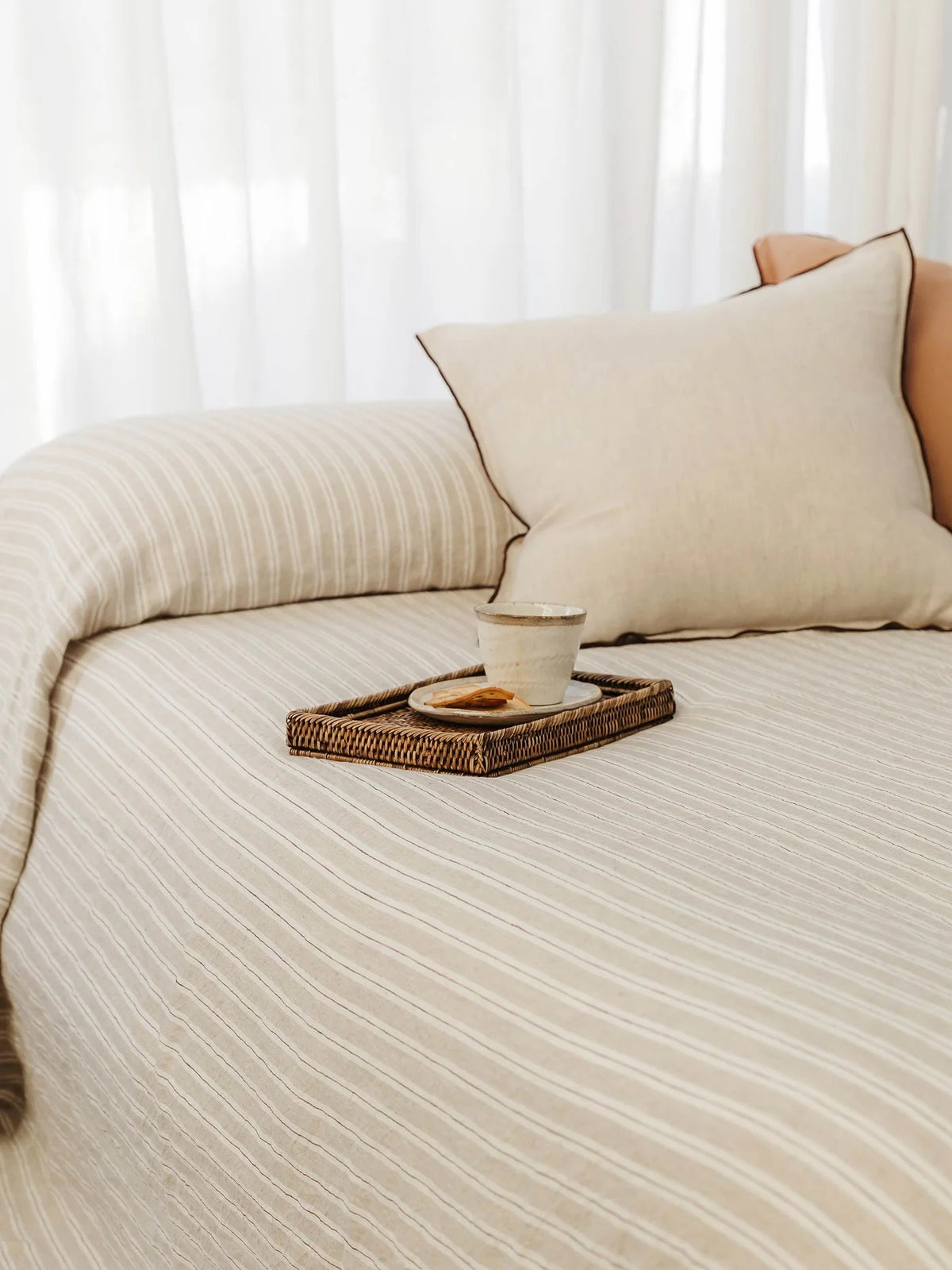 Harlow Linen Cushion Natural