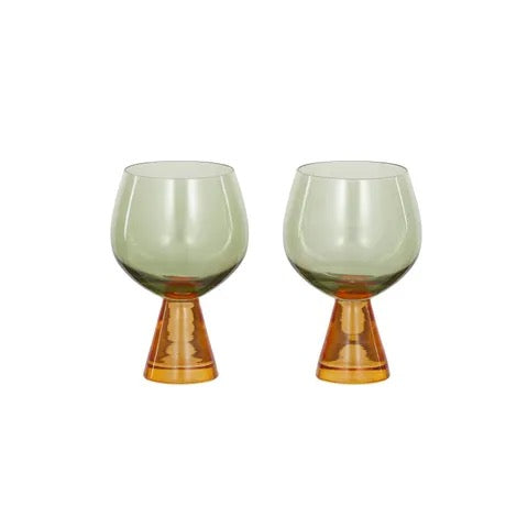Pyramid Glass Goblet