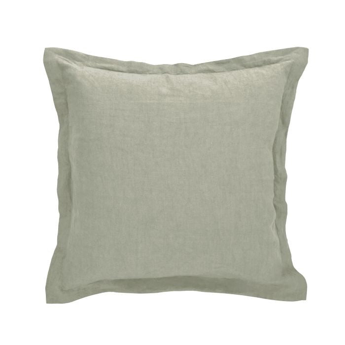 COVE LINEN CUSHION GREEN