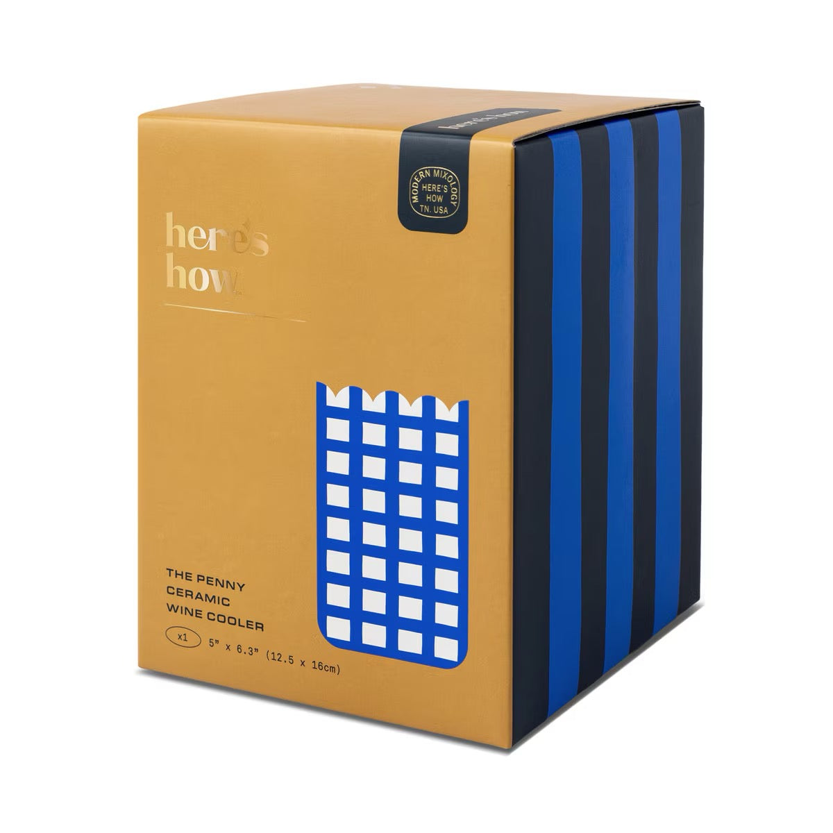 The Penny Ceramic Wine Cooler in Cobalt