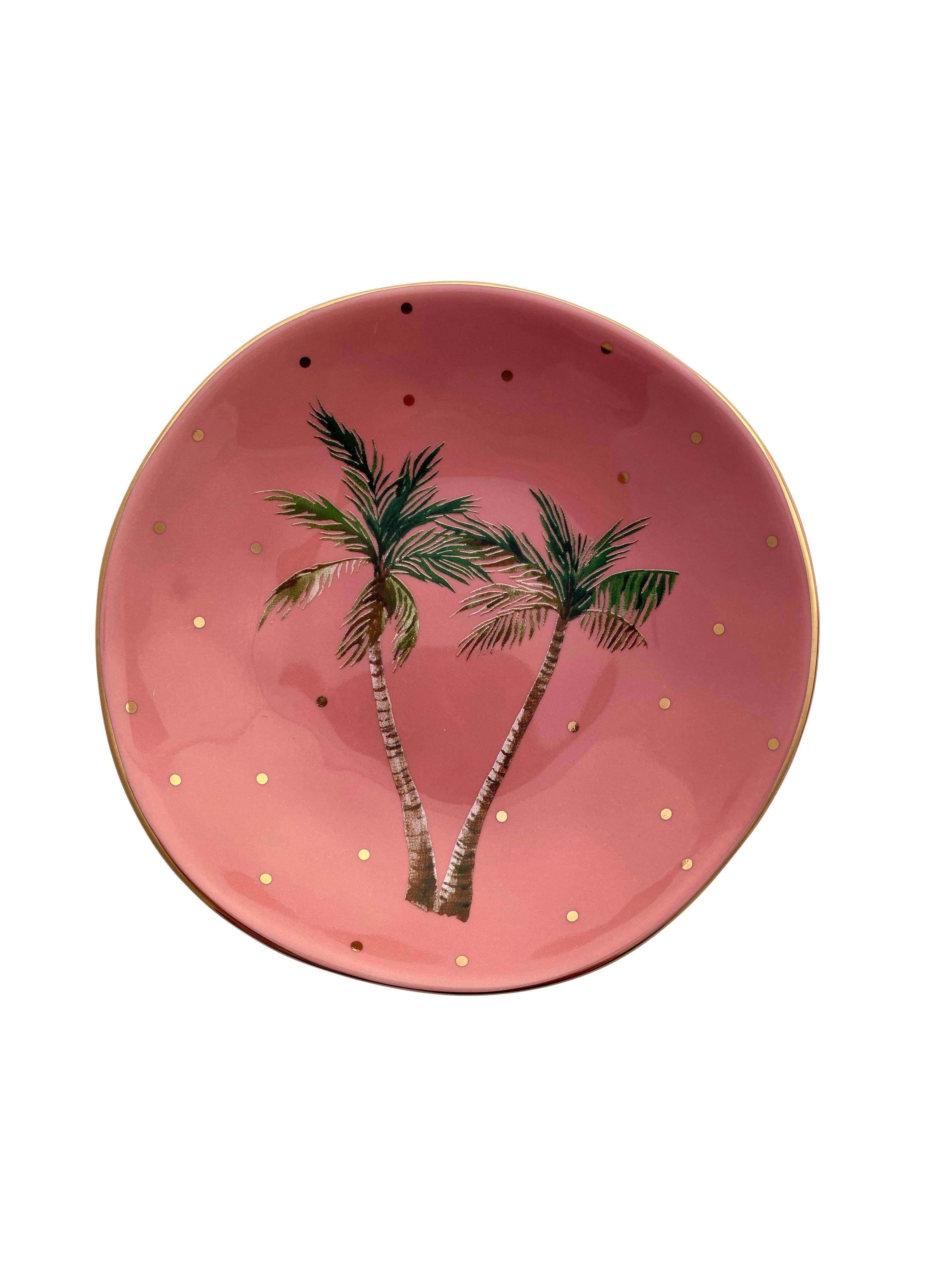 Tropical Palm Trinket Plate