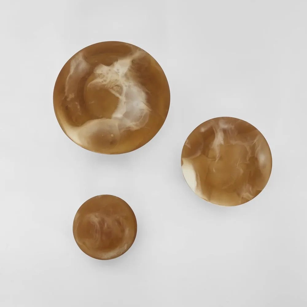 Halo Coat Hook Resin Toffee