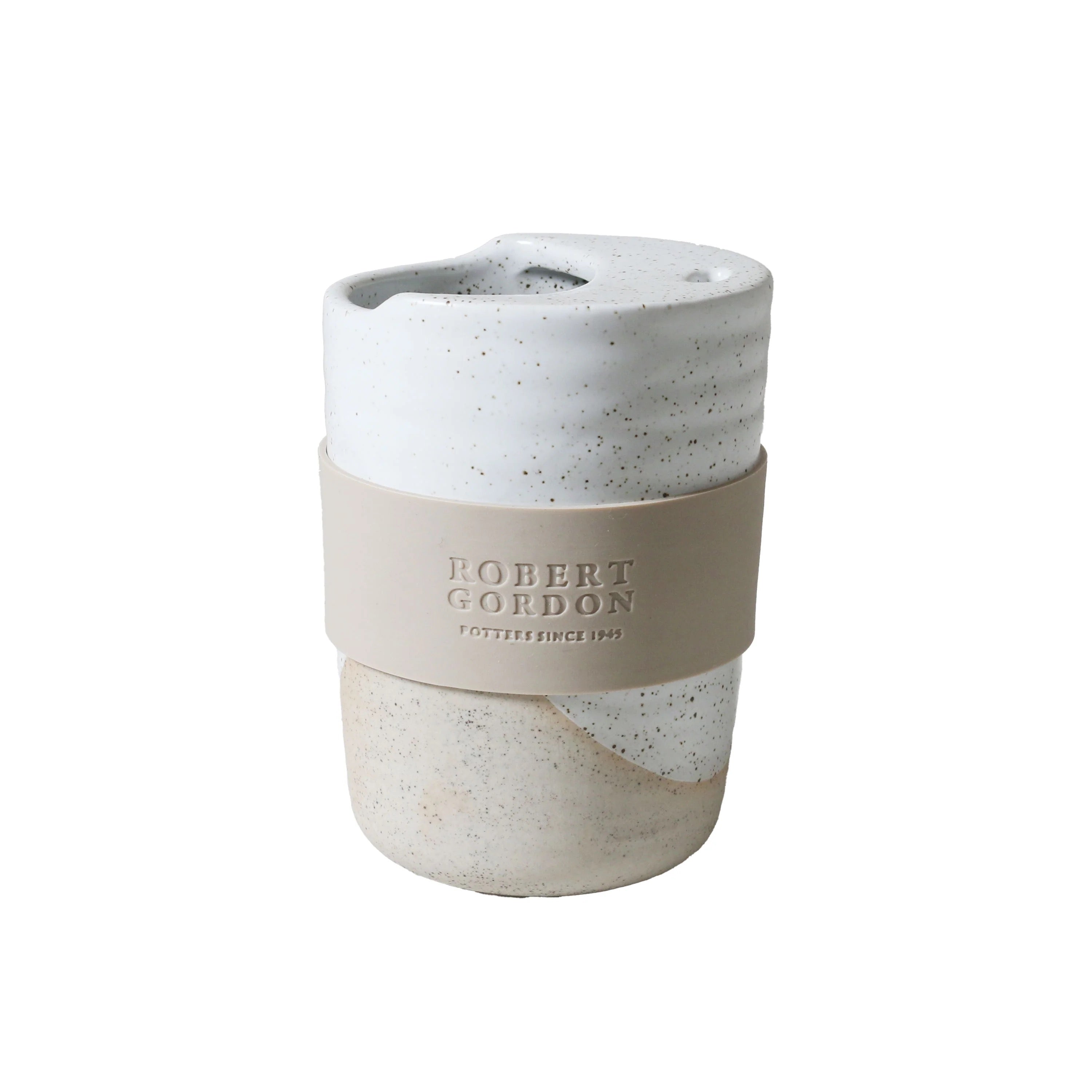 White Speckle 350ml Travel Mug / The Wanderer