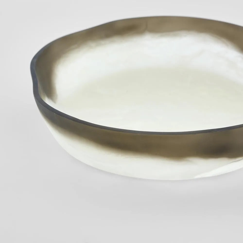 Halo Resin Bowl B&W