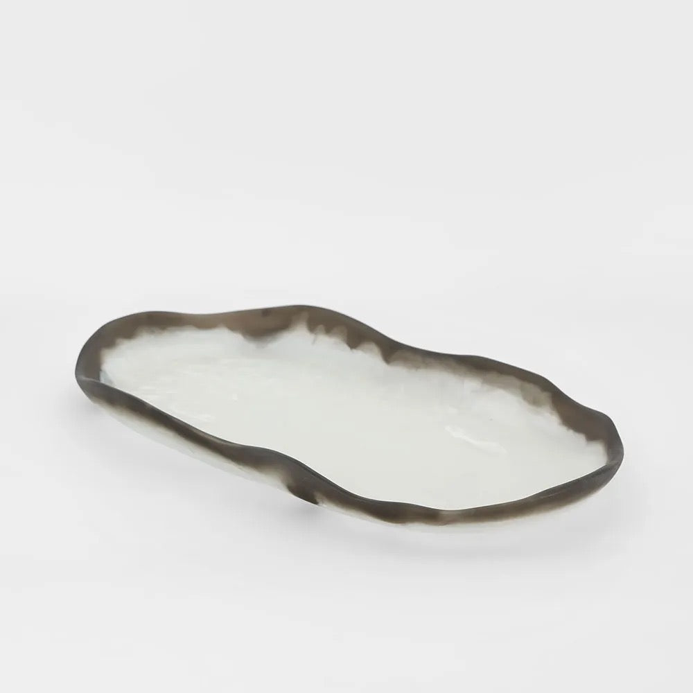 Halo Resin Platter B&W