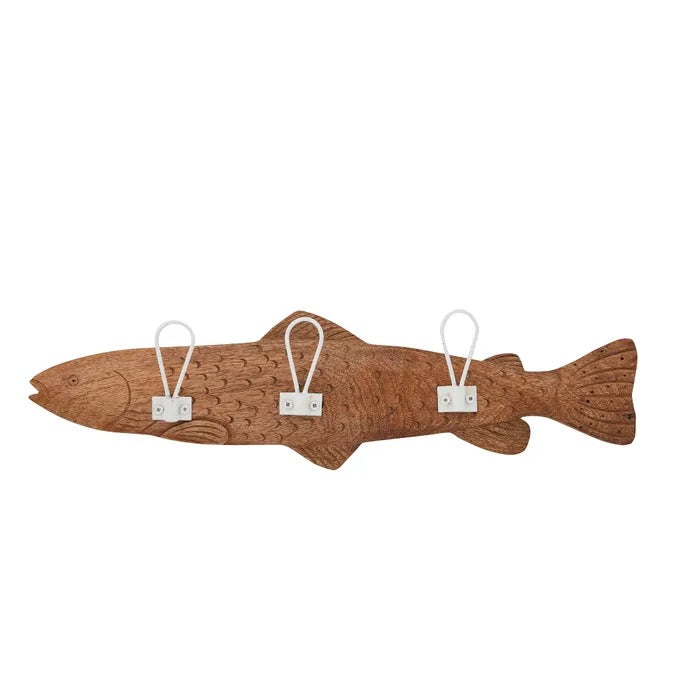 FLOUNDER WOOD WALL HOOK
