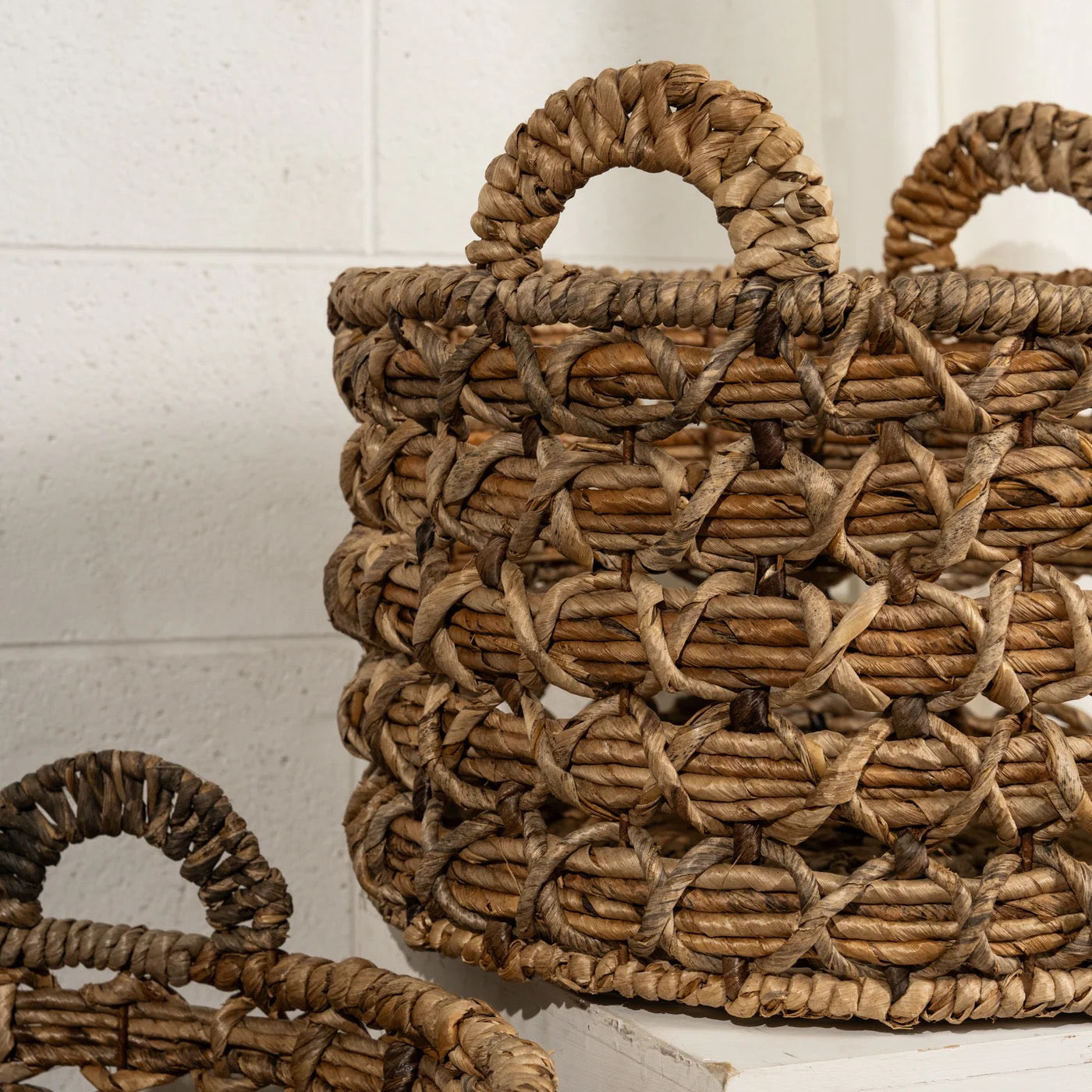 EDIE TEXTURAL WOVEN BASKETS