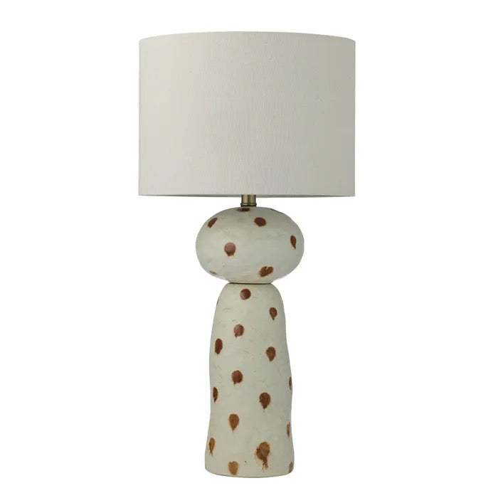 MANNING LAMP - IVORY/TAN