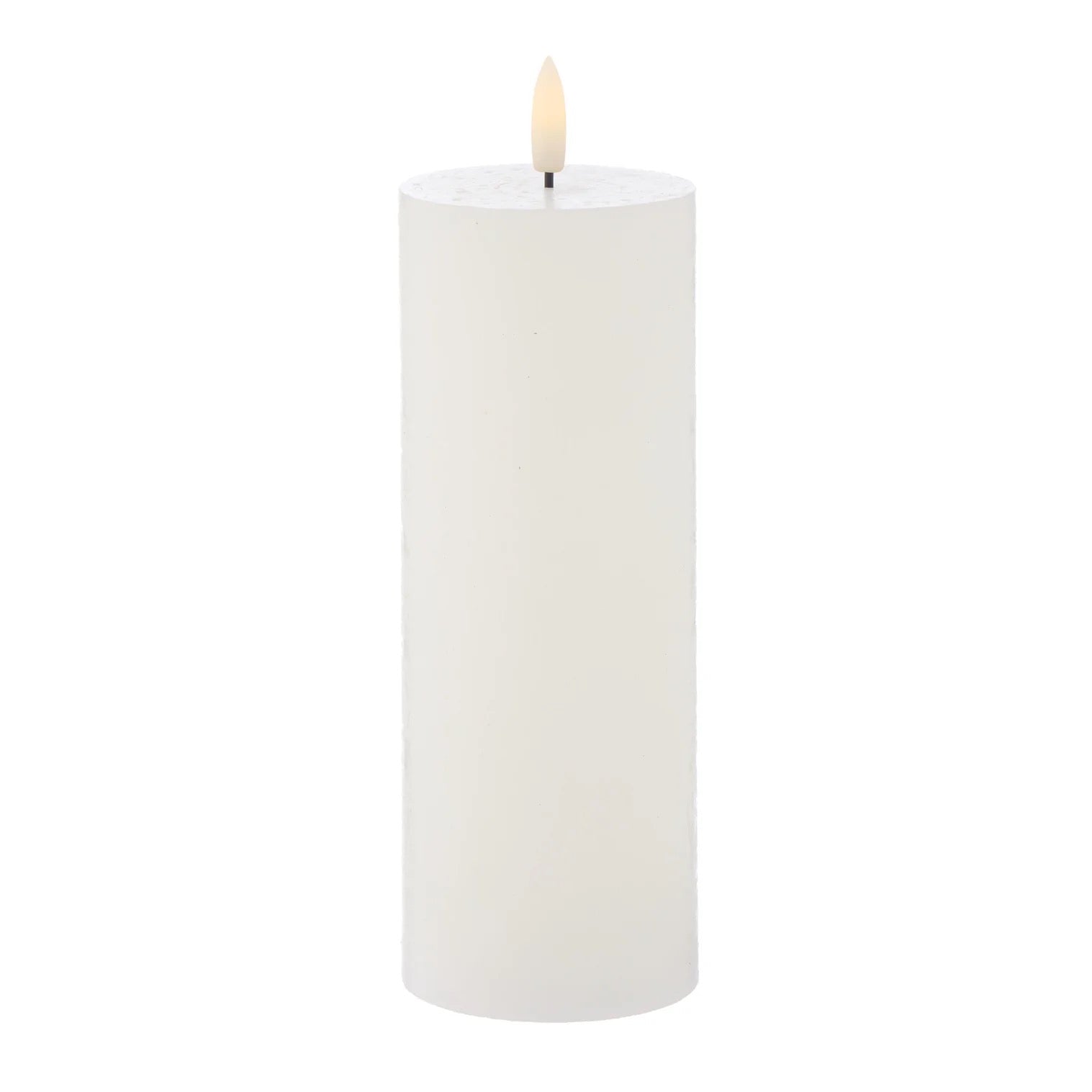 Hughe Flickering Candles White