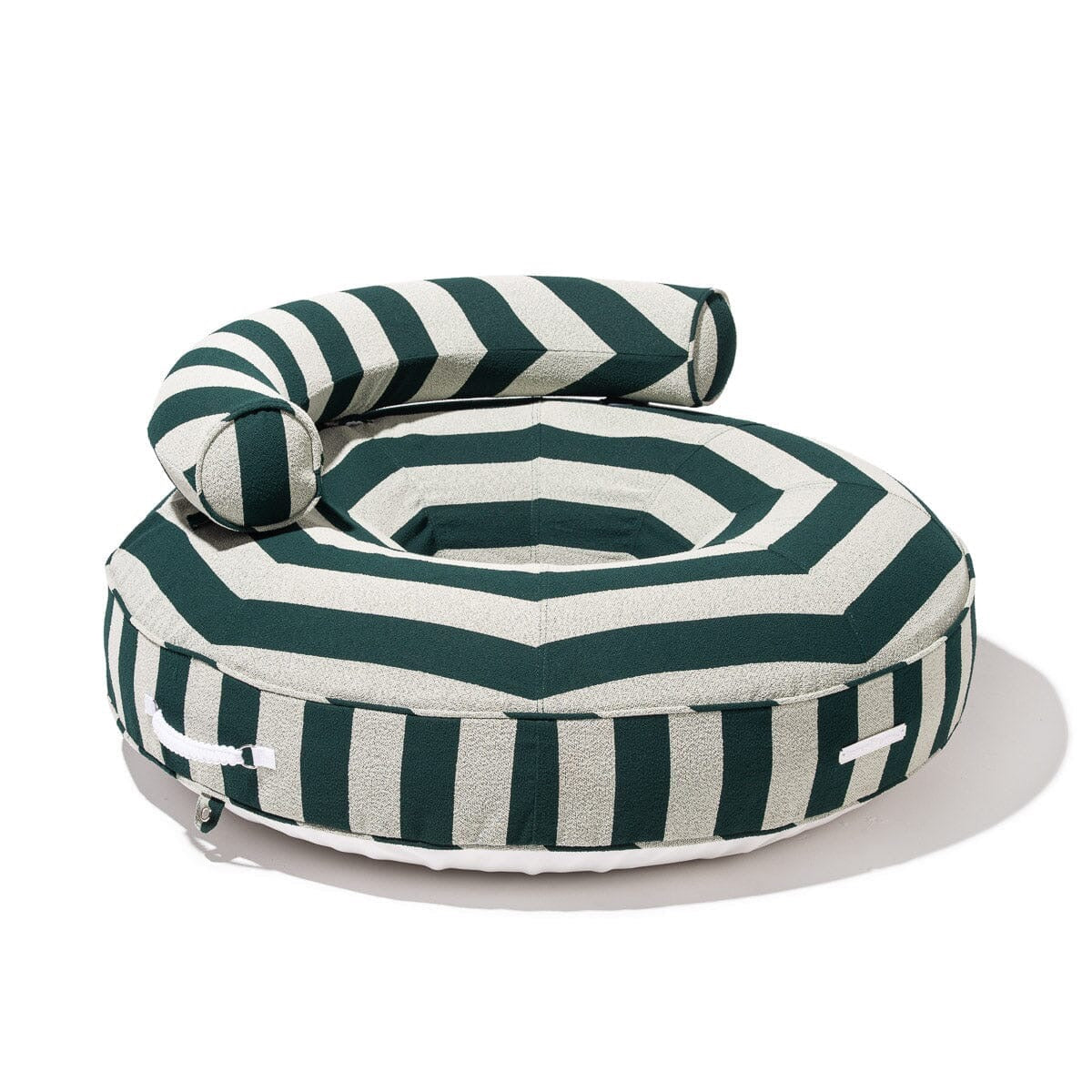 CANVAS POOL RING - TERRY GREEN STRIPE