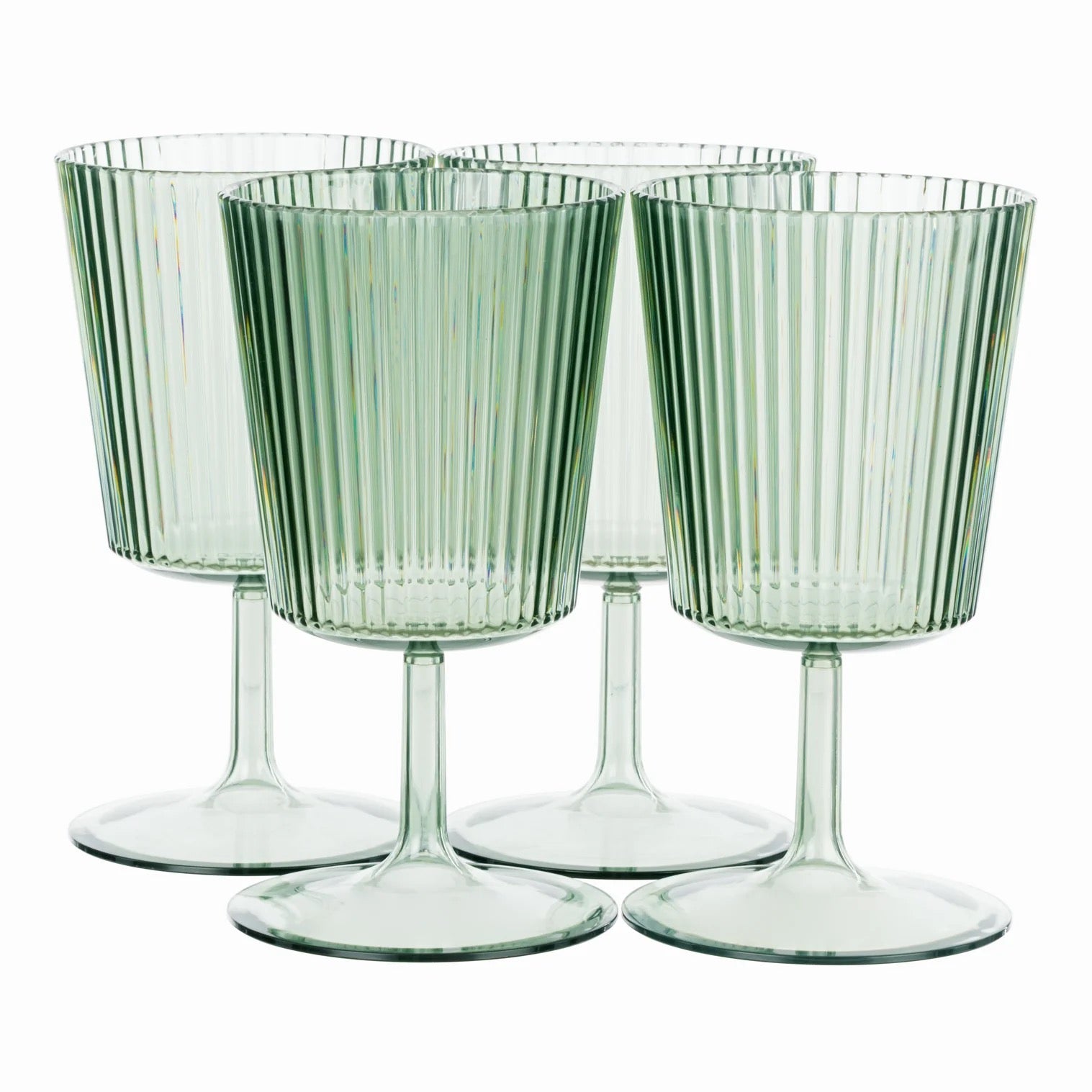 Davis & Waddell Saltara Wine Glasses  4pcs Set -Green